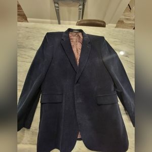 (44L) Men's Chereskin Corduroy Designer Blazer Navy Blue Jacket